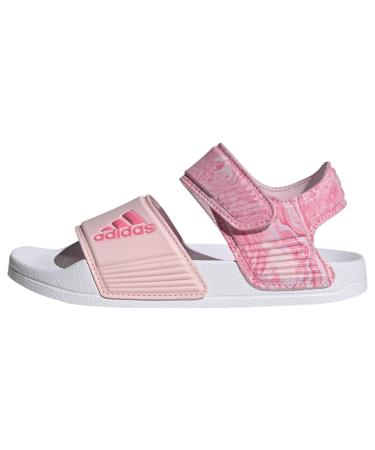 adidas Unisex Kids Adilette Sandals Slippers 29 EU Clear Pink Pink Fusion Cloud White