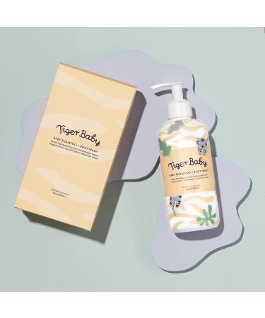 Organic Tiger Baby Shampoo and Body Wash 12 Ounce - Gentle, Tear-Free, Hypoallergenic Formula for Sensitive Skin - Buy Online on GoSupps.com