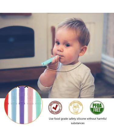 Allnice Chew Necklaces: 6 Pcs Silicone Sensory Necklaces for Kids with Autism, ADHD, Anxiety - Teething & Oral Motor Aid - Buy Online on GoSupps.com