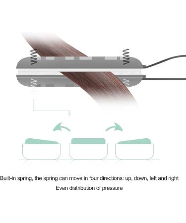 2 in 1 Mini Hair Straightener & Curler | Ceramic Tourmaline Plate | Small Lightweight Portable Flat Iron for Home | Green - Buy Online on GoSupps.com