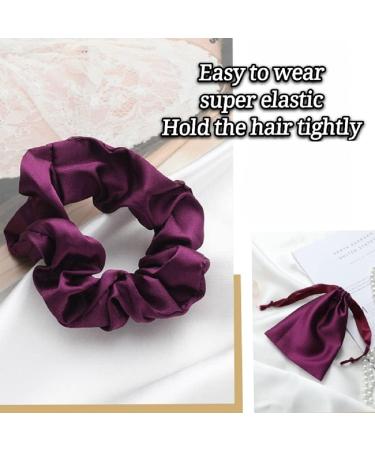 Silk Satin Sleeping Eye Mask - Dark Purple Soft & Breathable Blackout Eye Cover for Travel & Weddings | Ideal Gift for Women & Men - Buy Online on GoSupps.com