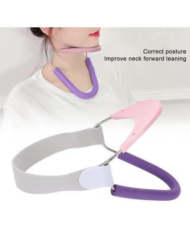 Nakeah Adjustable Neck Posture Corrector for Adults - Pink Neck Support & Pain Relief - Buy Online on GoSupps.com