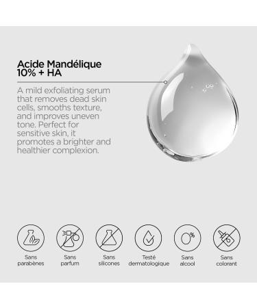 REVOX B77 - Just Mandelic Acid 10% + HA 30 ml Exfoliant Doux Visage l Acide Mand lique et HA Hydrate Am liore l lasticit Lisse Unifie le Teint et Pr vient les Signes de l ge - Buy Online on GoSupps.com