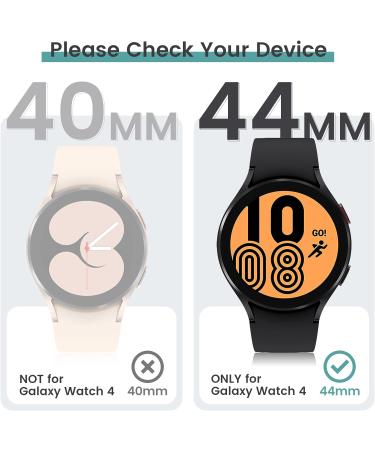 2Pack Tensea Samsung Galaxy Watch 4 44mm Screen Protector Case - Matte Black - Buy Online on GoSupps.com