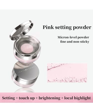 Matte Pink Fixing Powder Soft Velvety and Smooth Long Lasting Waterproof Translucent Pink Oil Control Focus Effect Lightweight Hide Pores Smooth Wrinkles - Buy Online on GoSupps.com