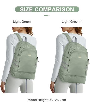 Coofay Women's Waterproof Gym Backpack with Shoe Compartment - Light Green - Buy Online on GoSupps.com