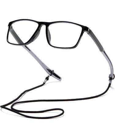 Hubeye TR90 Sport Reading Glasses for Men & Women - Flexible Anti-Blue Light Computer Glasses High-Quality Comfort Black/Gray 1.0 Diopters - Buy Online on GoSupps.com