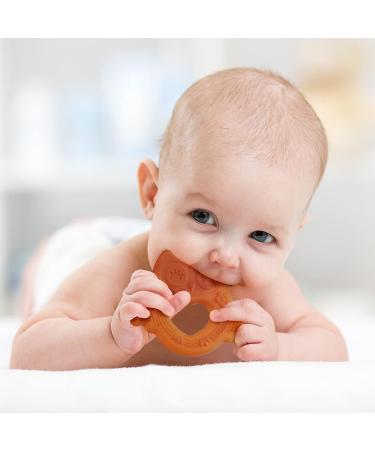 Haakaa Silicone Owl Teether | Smiling Teething Toy for Babies | BPA-Free Chew Toy for Infants (3 Months+) | Food-Grade Soft Chew Toy - Buy Online on GoSupps.com