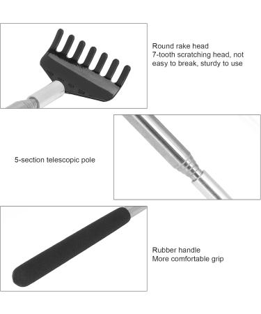 Greensen 2-Piece Telescopic Back Scratcher Set - Stainless Steel Extendable 20-68 cm Ergonomic Design for Head Back & Legs - Buy Online on GoSupps.com