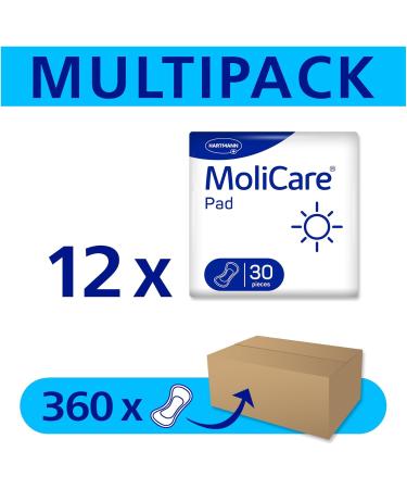 MoliCare Pad Day: Anatomically Shaped Incontinence Pads for Mild Bladder Weakness - 360 Pieces | International Shipping Available - Buy Online on GoSupps.com