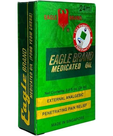Eagle Brand Medicated Oil 24ML (0.8 OZ) x3pk - External Analgesic for Pain Relief - Buy Online on GoSupps.com