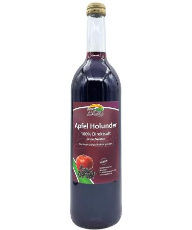 Bleichhof Apple-Holunder Juice - 100% Natural Vegan Drink No Added Sugar - 6-Pack (6x 0.72L) - Buy Online on GoSupps.com