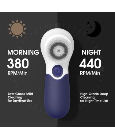 TOUCHBeauty Facial Cleansing Brush Electric Facial Exfoliating Massage Brush with 3 Cleanser Heads and 2 Speeds Adjustable for Deep Cleaning Removing Blackhead Face Massaging - Buy Online on GoSupps.com