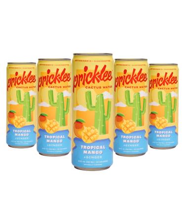 Pricklee Mango Ginger Cactus Water Made From Prickly Pear - Jam Packed With Natural Antioxidants & Electrolytes For Hydration, Immunity, & Recovery - Non-Bubbly, Low-Sugar, No Caffeine & 35 Cals - Buy Online on GoSupps.com