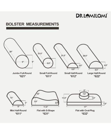 Large Half-round Black Massage Bolster Pillow by DR.LOMILOMI - 622 - Buy Online on GoSupps.com