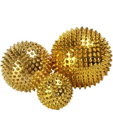 D DOLITY 3 Pieces Magnetic Acupressure Balls - Gold | Effective Pain Relief & Wellness Tools - Shop Internationally - Buy Online on GoSupps.com