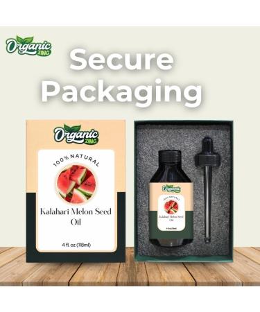 Organic Zing Kalahari Melon Seed Oil Cosmetic Grade (118 ml / 3.99 fl oz) - Lightweight Botanical Oil for Skin Care Hair Blends & DIY Formulations - Buy Online on GoSupps.com