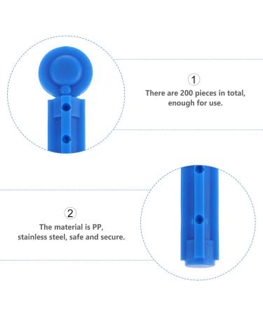 Healifty 200Pcs Safety Lancets - Disposable Blood Collection Needles for Glucose Testing - Buy Online on GoSupps.com