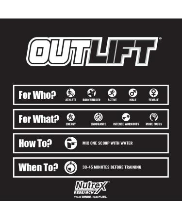 Nutrex Research Outlift Pre-Workout - Blackberry Lemonade, Clinically Dosed, 510g - Buy Online on GoSupps.com