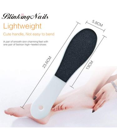 Professional Foot Callus Remover Pedicure Tools - Double Sided Foot File for Dead Skin - 5pcs Pack - Black - Buy Online on GoSupps.com