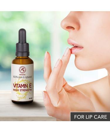 Vitamin E Drops 50ml - Highly Concentrated for Face Body & Hair Care - Natural Skincare Solution - Buy Online on GoSupps.com