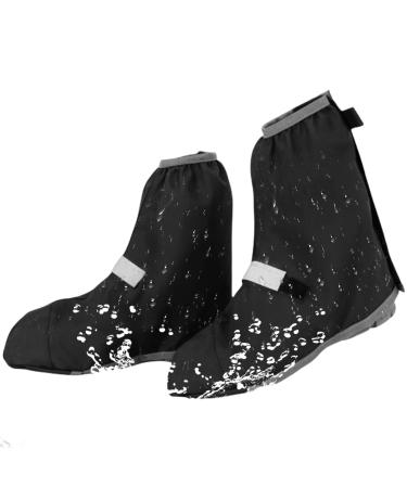 Shoe covering waterproof rain protection shoes bike reusable rain overcoat shoes rain over shoes waterproof with reflector strip bike shoe puller for men women - Buy Online on GoSupps.com