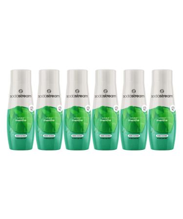 sodastream Sugar Free Mint Concentrate for Sparkling Water and Soda Machine | Prepare Up to 9 Liters of Mint Syrup in Seconds, 440ml (Pack of 6)