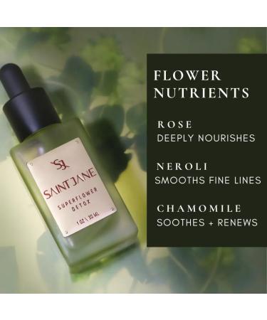 SAINT JANE Superflower Detox Serum | Luxury Floral-Infused Clean Skincare 1 fl oz - International Shipping Available - Buy Online on GoSupps.com
