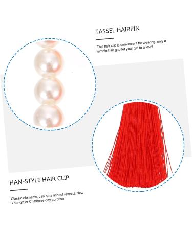 Beaupretty Tassel Hairpin 1 Pair Hair Accessories Flower Hair Accessories Billed Hair Clips Hair Clips Tassel Hairpins Tassel Hair Clip Antiquity Tassel Hair Clip Clip Hair Clamp - Buy Online on GoSupps.com