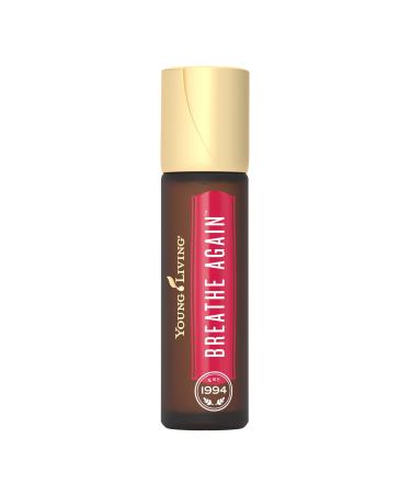 Breathe Again Essential Oil Roll On by Young Living - 10ml for Easy Relief - Combines Copaiba Myrtle and Peppermint with Four Different Types of Eucalyptus