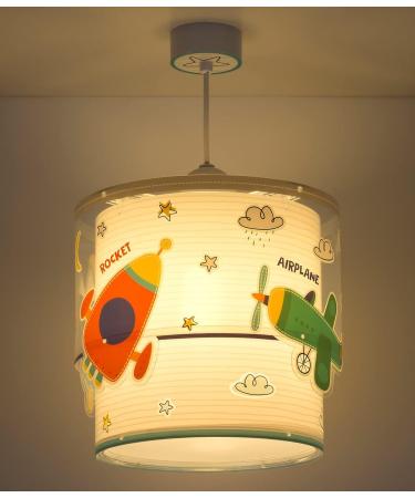 Dalber Children's Pendant Ceiling Lamp - Colorful Baby Travel Cars & Planes - E27 - Perfect for Kids' Room - Buy Online on GoSupps.com