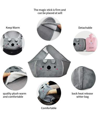 Rubber Hot Water Bottle with Soft Waist Cover - Blue | Neck, Shoulder, Back, Legs, & Waist Warmth - Buy Online on GoSupps.com