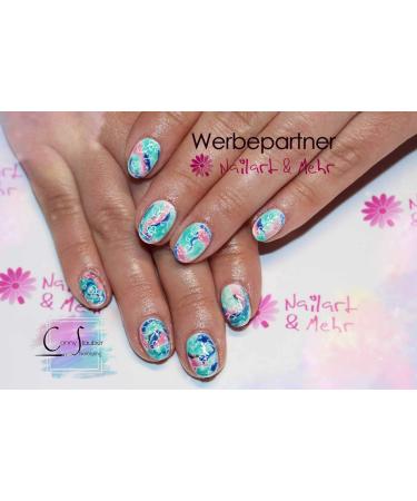 N+M Watercolor Color Gel 4.5ml Brush Bottle - 07 Mint - UV + LED - Made in Germany for Creative Wet-on-Wet Designs - International Shipping Available - Buy Online on GoSupps.com