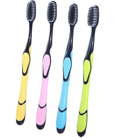 Soft Bristle Toothbrush for Stain Removal | Comfortable Carbon Handle | Perfect for Home Travel & School - Buy Online on GoSupps.com