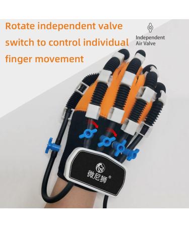 Rehabilitation Robot Gloves for Stroke Recovery - Split Finger Training & Adjustable LCD Touch Screen - Right Hand Large - Enhance Hemiplegia Finger Extension - Buy Online on GoSupps.com