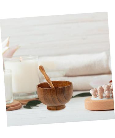 OUNONA Bol Pour Masque Facial En Bois Spatule Et Cuill re Pour M langer Masques Maison Et Salon De Beaut Accessoire Beaut Pour Soins Du Visage - Buy Online on GoSupps.com