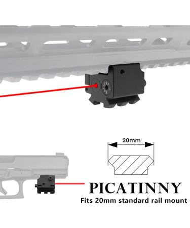 Nihowban Mini Red Laser Sight with Rail Mount for Weaver/Picatinny Rail - Compact Pistol/Rifle Laser Dot for Enhanced Accuracy - Buy Online on GoSupps.com