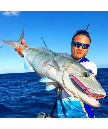 Goture Saltwater Jigs Vertical Slow Pitch with Glow Stick Lead - 3Pcs Set for Tuna Salmon Fishing - 80g-250g Options - Ideal Gift for Men - Buy Online on GoSupps.com