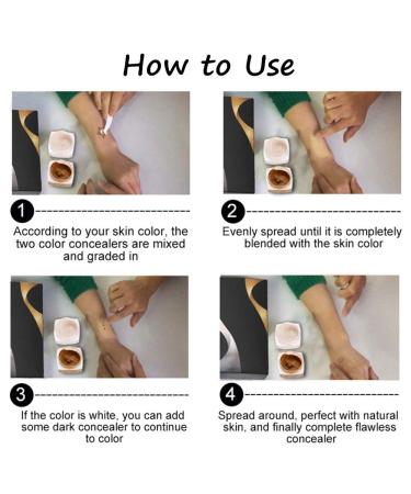 Professional Waterproof Tattoo Concealer for Vitiligo, Birthmarks, and Scars - Skin Camouflage Cream - Buy Online on GoSupps.com