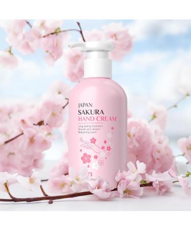 Japanese Cherry Blossom Hand Cream 200g Moisturizing Lotion Anti Aging Exfoliating Hand Lotion Skin Protection Soothing Lightweight Moisturizing Lotion for Dry Skin - Buy Online on GoSupps.com