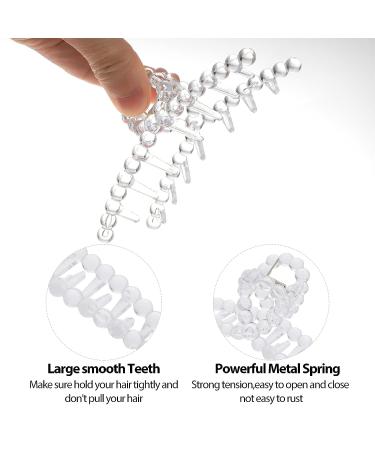 Yolev 3Pcs Clear Hair Claw Clips - Big Matte Banana Clips for Thick Hair | Fashion Hair Accessories for Women - Buy Online on GoSupps.com