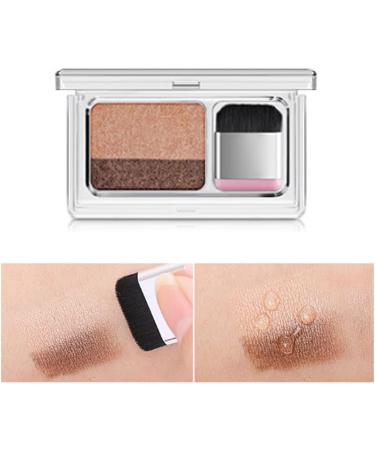Puzzled eye shadow double colors with durable waterproof eyes for pearl camel for beginners beauty products - Buy Online on GoSupps.com