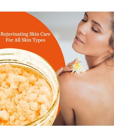 Kojic Acid Body Scrub - With Pure Kojic and Orange Oil | Natural Exfoliating Salt Body & Face Scrub-With Dead Sea Salt | Glycerin Grapeseed/Jojoba Oil- Brightens and Softens Skin 8.8 oz - Buy Online on GoSupps.com