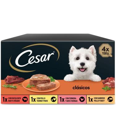 Cesar Wet Dog Food - Selection of Classics P t Multipack (24 x 150g Cups) - International Shipping Available - Buy Online on GoSupps.com