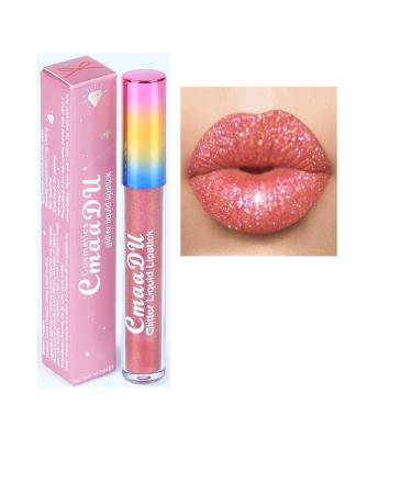 FAEYLI 6-Color Diamond Glitter Matte Lipstick - Long-Lasting Metallic Liquid Lip Gloss (05) - Buy Online on GoSupps.com