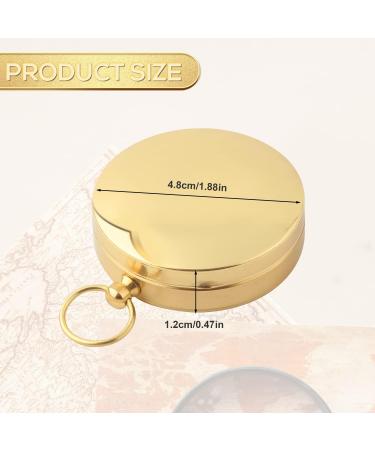 Buy Compass Outdoor 48x13mm - Durable Pocket Compass for Hiking Kids & Adults - Gold Clamshell Design - Buy Online on GoSupps.com