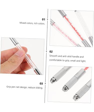 Ipetboom 12 Pcs Fruit Embroidery Pen Brow Pencil Embroidery Tools Crystal Microblading Pens Manual Metal Pen - Buy Online on GoSupps.com