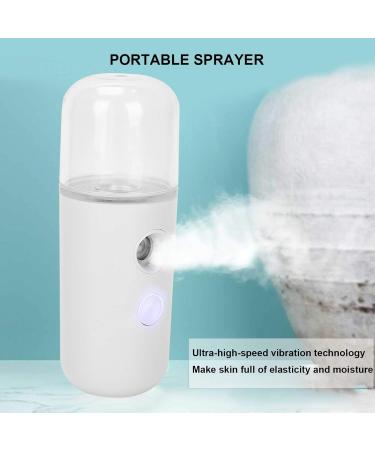 Nano Facial Mister Mini Facial Steamer Facial Mist Sprayer Handy Moisturizing Mist Sprayer Atomization Eyelash Extensions Skin Care Steamer USB Rechargeable (Water Supplementer) (30ml) - Buy Online on GoSupps.com