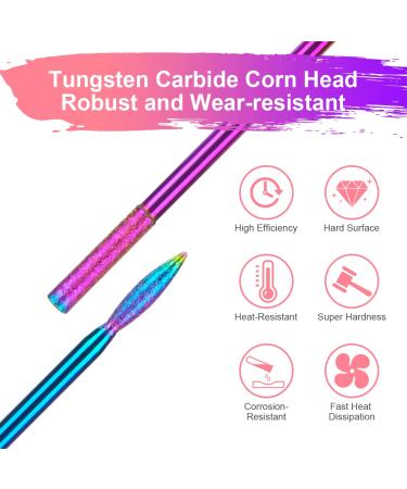 Uraqt 11-Piece Electric Nail Cutter Bits Set | Professional Cuticle Grinding Heads & Nail Miller Attachments for Manicure & Pedicure | Multicolored | International Shipping - Buy Online on GoSupps.com
