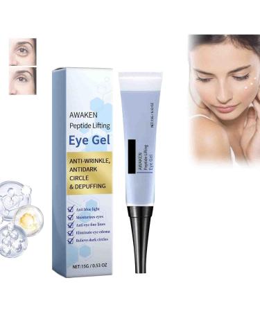TANOOS Awaken Peptide Lifting Eye Gel Anti Aging Moisturizing Eye Cream Lifting Firming Eye Serum OpenEyes Awaken Peptide Lifting Eye Gel Open Eyes AntiWrinkle Moisturizing Awaken Peptide